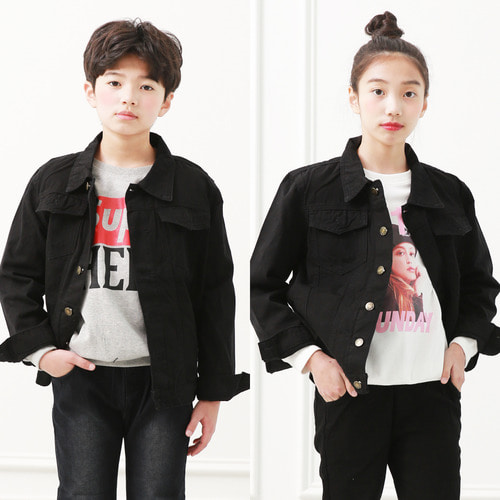 [제이키드주니어]블랙자켓 주니어의류 면자켓 블랙진자켓 새학기 초등학생옷